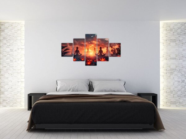 Obraz - Joga w przyrodzie (125x70 cm)