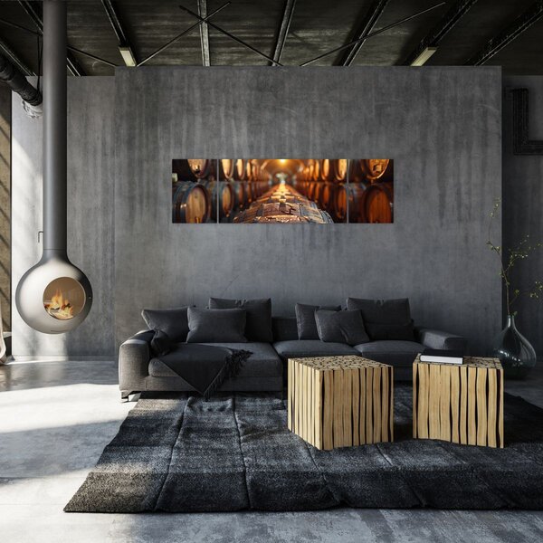 Obraz - Piwniczka na wino (170x50 cm)