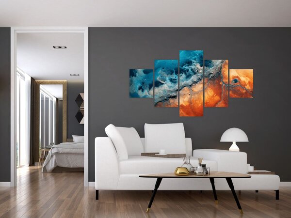 Obraz - Woda i ogień (125x70 cm)