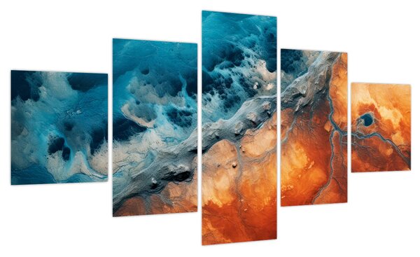 Obraz - Woda i ogień (125x70 cm)