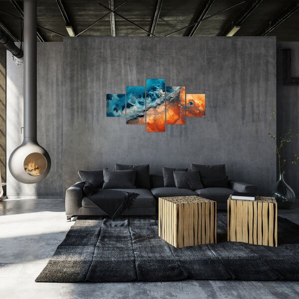 Obraz - Woda i ogień (125x70 cm)
