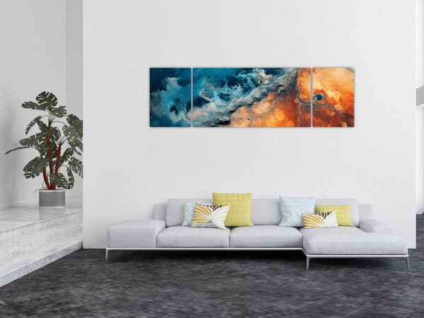Obraz - Woda i ogień (170x50 cm)