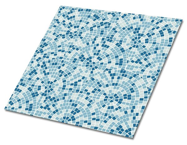 Mozaika z niebieskiej kostki Samoprzylepne płytki na podłogę Mozaika z niebieskiej kostki
