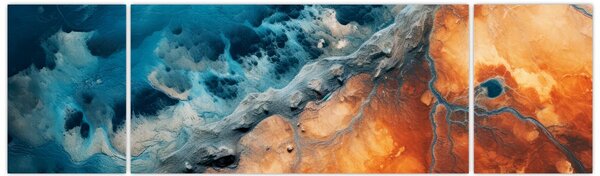 Obraz - Woda i ogień (170x50 cm)