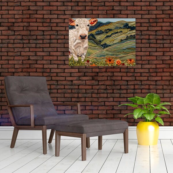 Obraz - Imitacja dzianego motywu (70x50 cm)