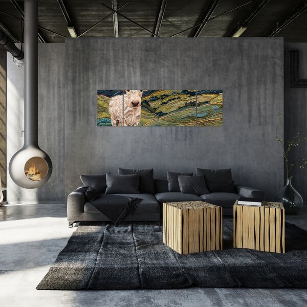Obraz - Imitacja dzianego motywu (170x50 cm)