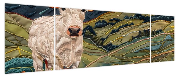 Obraz - Imitacja dzianego motywu (170x50 cm)