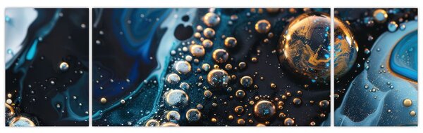 Obraz - Krople atramentu (170x50 cm)