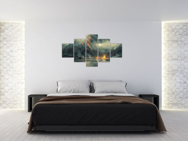 Obraz - Erupcja wulkanu (125x70 cm)