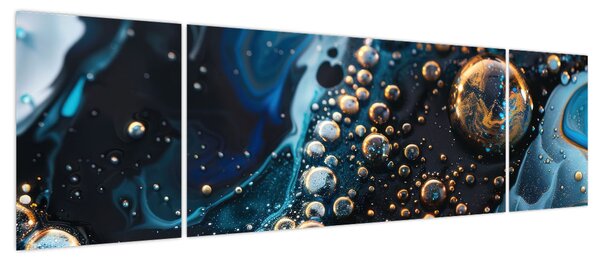 Obraz - Krople atramentu (170x50 cm)