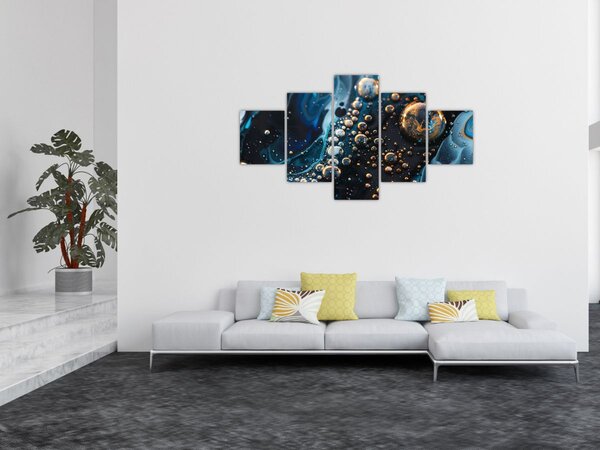 Obraz - Krople atramentu (125x70 cm)