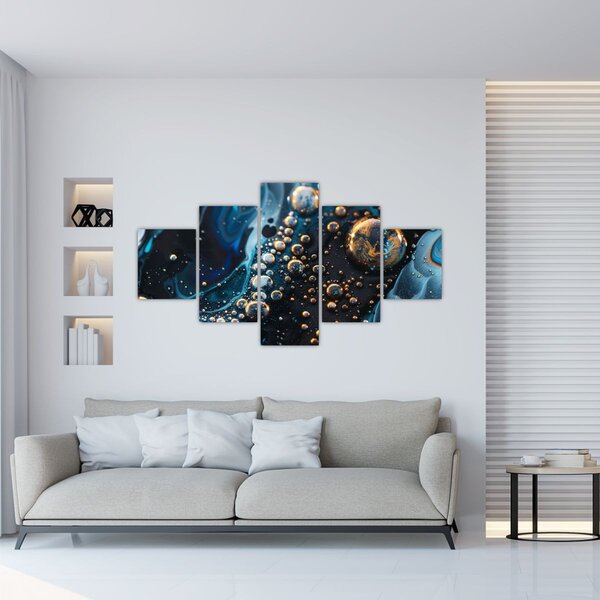 Obraz - Krople atramentu (125x70 cm)