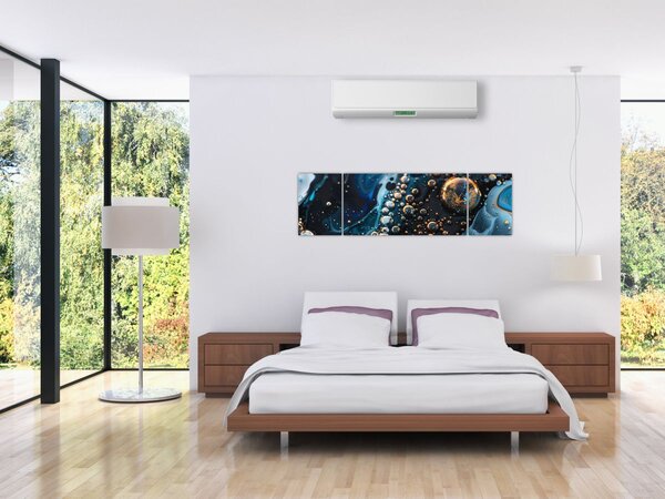 Obraz - Krople atramentu (170x50 cm)