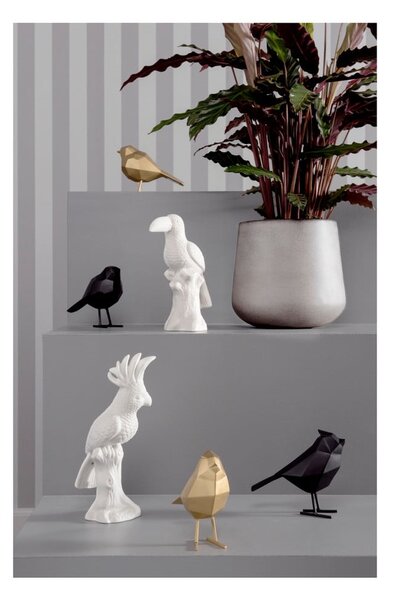 Czarna figurka dekoracyjna w kształcie ptaszka PT LIVING Bird Small Statue