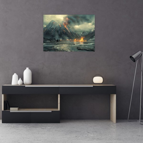 Obraz - Erupcja wulkanu (70x50 cm)