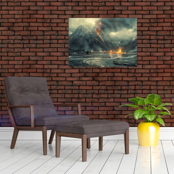 Obraz - Erupcja wulkanu (70x50 cm)