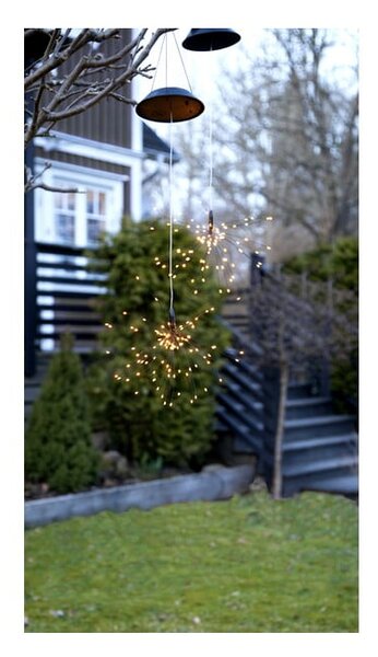 Ogrodowa lampa solarna LED z białymi diodami Star Trading Firework, wys. 50 cm