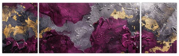 Obraz - Teksturowanie abstrakcji (170x50 cm)