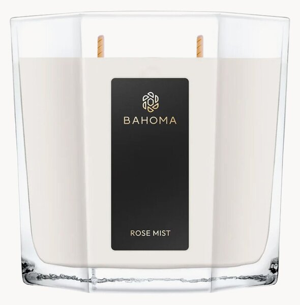 Ręcznie wykonana świeca zapachowa Rose Mist (pąk róży, mandarynka)