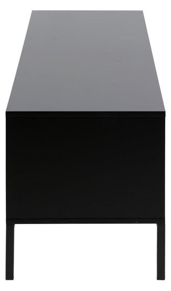 Czarno-naturalna szafka pod TV w dekorze dębu 140x45 cm Seaford – Actona