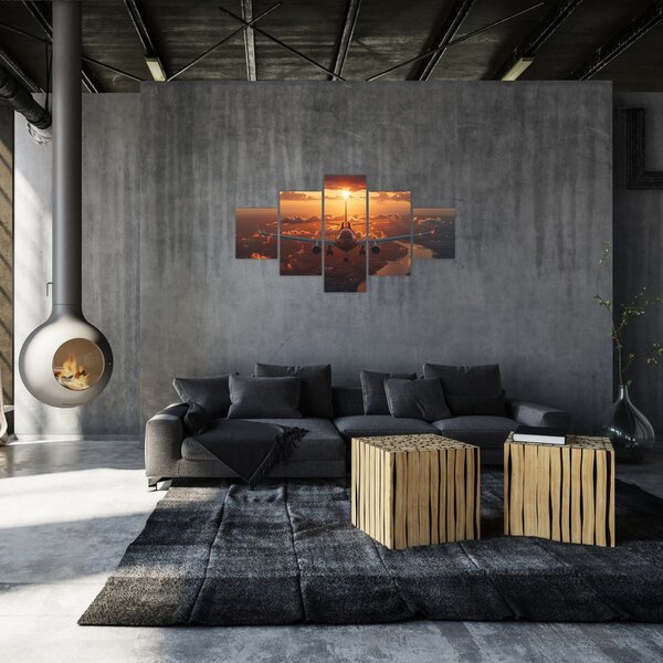 Obraz - Samolot transportowy (125x70 cm)