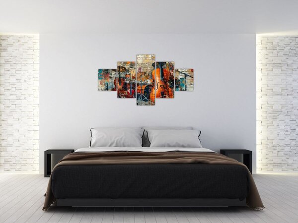 Obraz - Instrumenty muzyczne (125x70 cm)