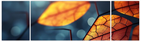 Obraz - Tekstura liści (170x50 cm)