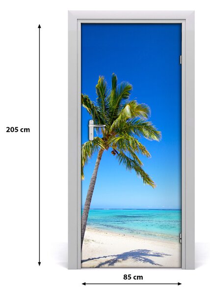 Naklejka fototapeta na drzwi Tropikalna plaża