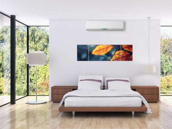 Obraz - Tekstura liści (170x50 cm)