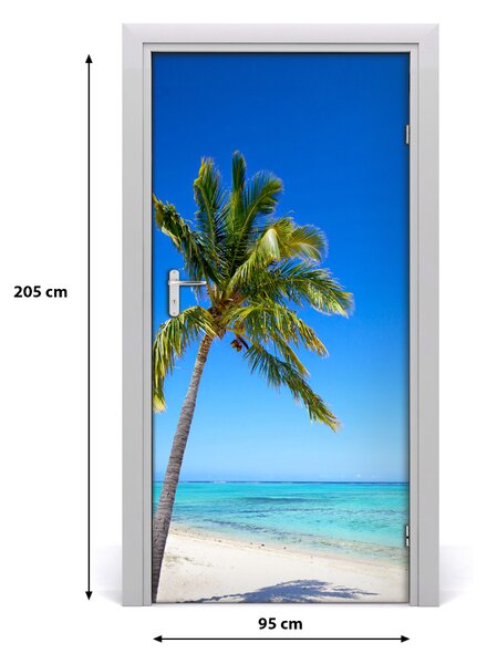 Naklejka fototapeta na drzwi Tropikalna plaża
