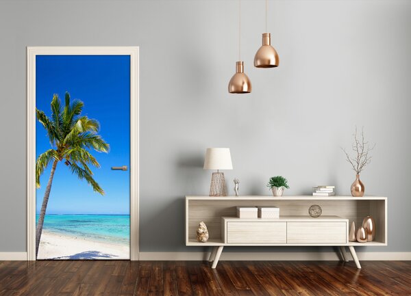 Naklejka fototapeta na drzwi Tropikalna plaża