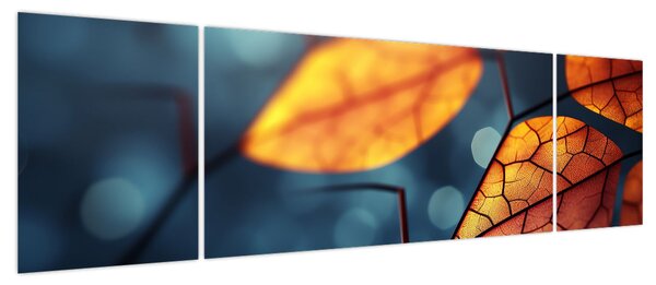 Obraz - Tekstura liści (170x50 cm)