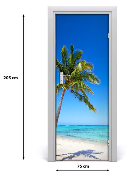 Naklejka fototapeta na drzwi Tropikalna plaża
