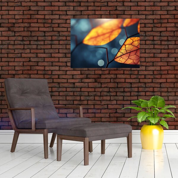 Obraz - Tekstura liści (70x50 cm)