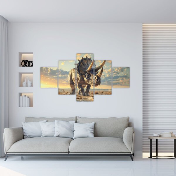 Obraz - Triceratops (125x70 cm)