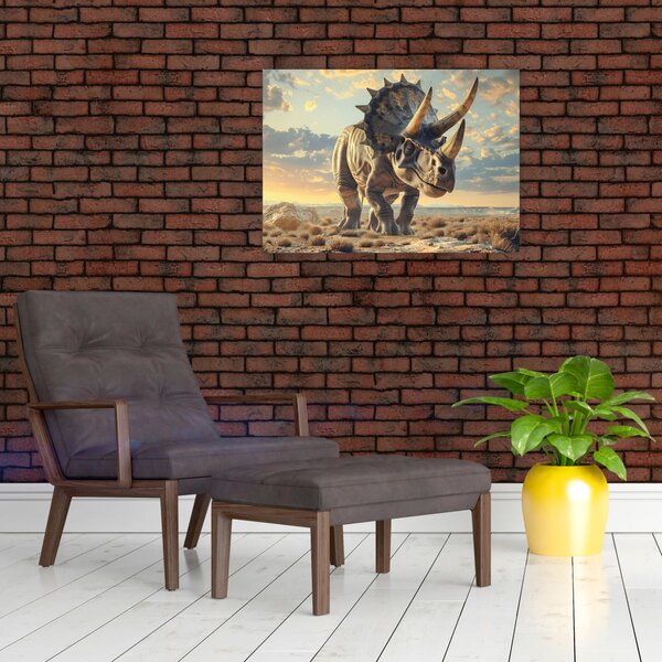 Obraz - Triceratops (70x50 cm)