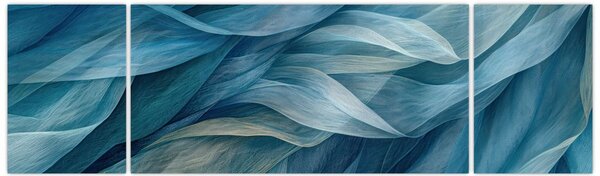 Obraz - Niebieskie i białe fale (170x50 cm)