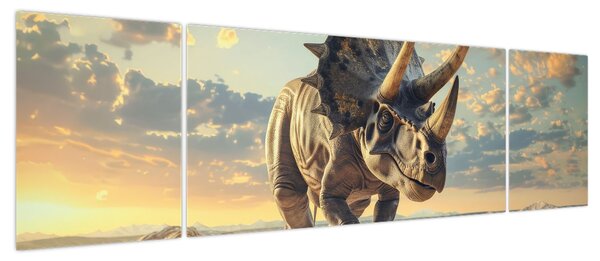 Obraz - Triceratops (170x50 cm)