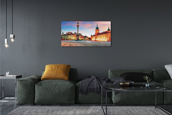Fotoobraz na płótnie Świt nad Warszawskim Starym Miastem