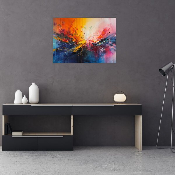 Obraz - Abstrakcja kolorów (70x50 cm)