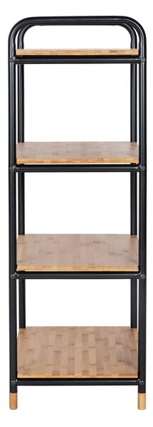 Czarno-naturalny metalowy regał łazienkowy 42x94,5 cm Loft – Wenko