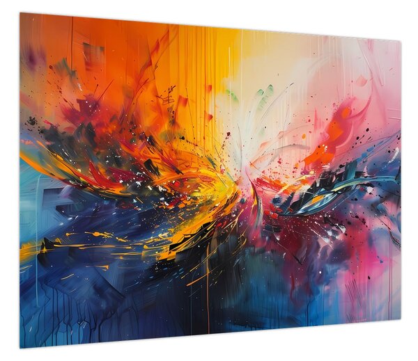 Obraz - Abstrakcja kolorów (70x50 cm)
