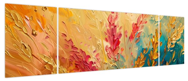 Obraz - Malowanie pola (170x50 cm)