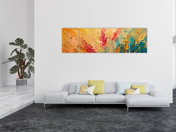 Obraz - Malowanie pola (170x50 cm)