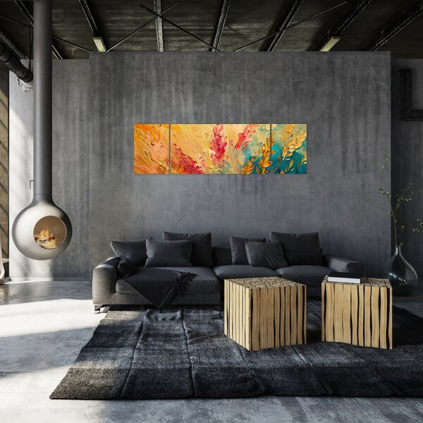 Obraz - Malowanie pola (170x50 cm)