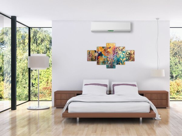 Obraz - Abstrakcyjny obraz natury (125x70 cm)