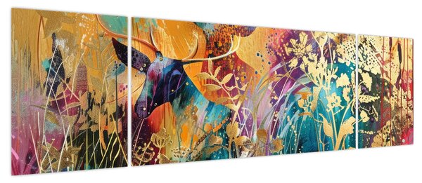 Obraz - Abstrakcyjny obraz natury (170x50 cm)