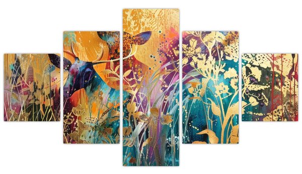 Obraz - Abstrakcyjny obraz natury (125x70 cm)