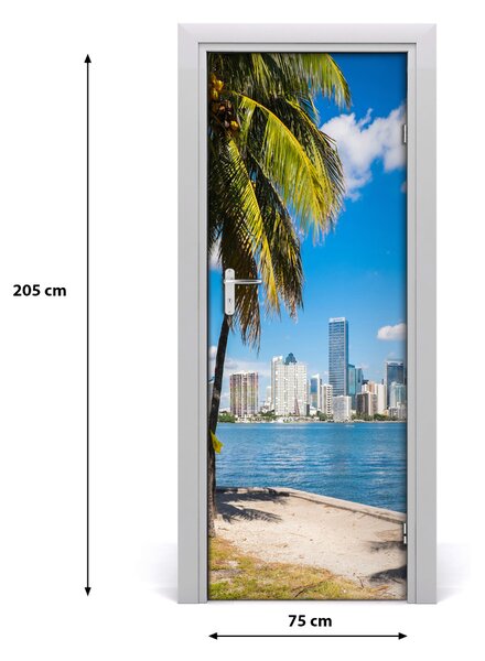 Fototapeta samoprzylepna na drzwi do domu Miami