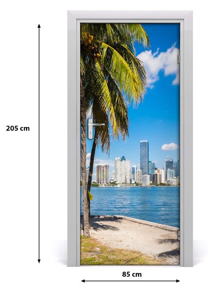Fototapeta samoprzylepna na drzwi do domu Miami